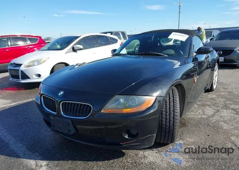 2003 BMW Z4 2.5I z USA, uszkodzony, nr VIN 4USBT33443LS44005